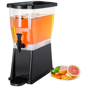 VEVOR Beverage Dispenser 3 Gallon Drink Dispenser for Parties Plastic Juice Dispenser with Stand Spigot Lid Iced Tea Lemonade Juice Water Dispenser for Restaurants Hotels Parties Mimarta