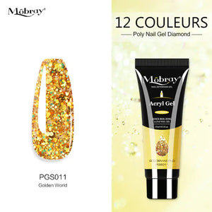 Poly Acrylic Gel: 15ML UV Gel for Nail Extension - 38 Colors Rieworkes
