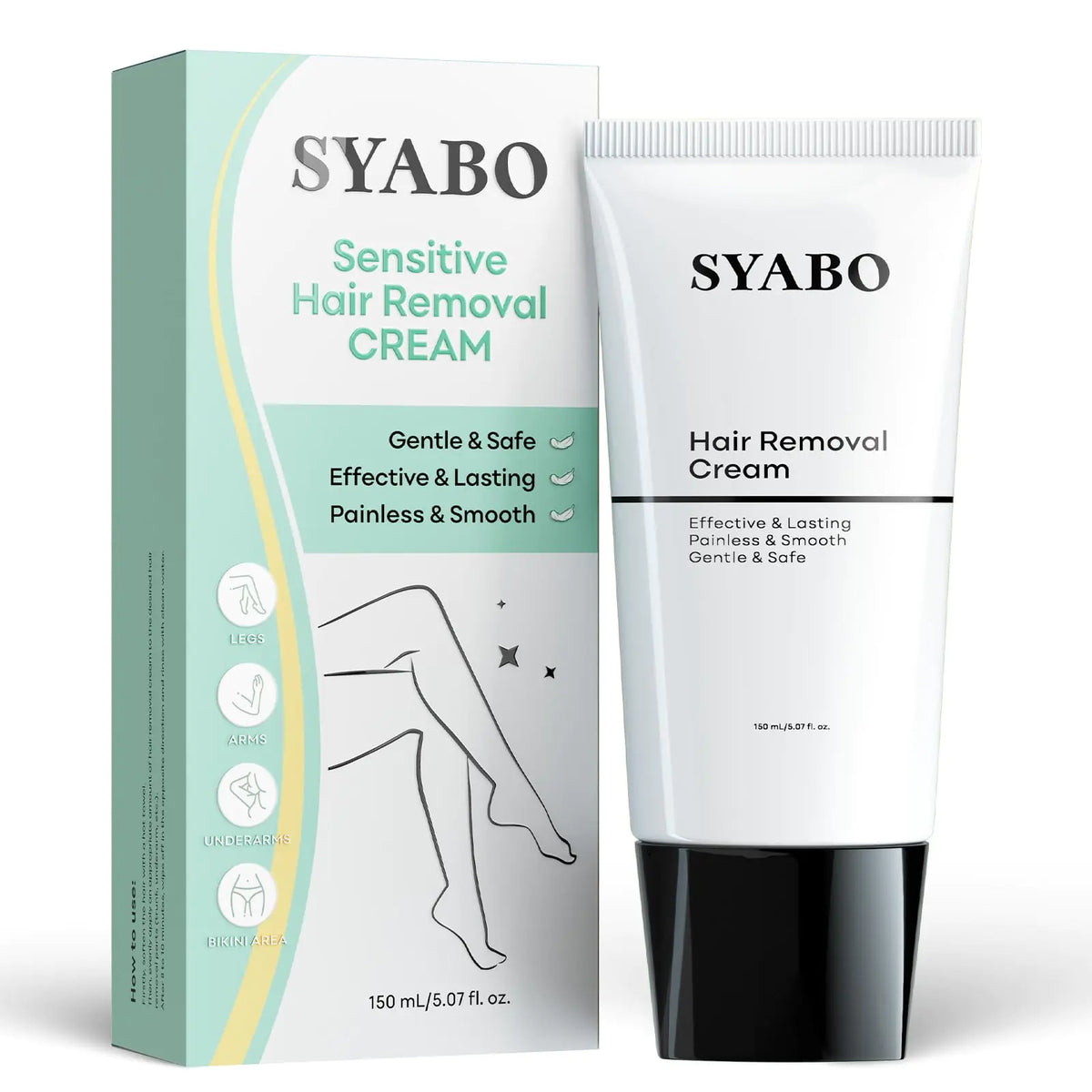 Sensitive Skin Hair Removal Cream - Painless Bikini Hair Removal for Women Men Sensitive Formula Depilatory Cream for Pubic Bikini Line Legs Arms Underarms Unwanted Coarse Hair 5FL OZ Mimarta