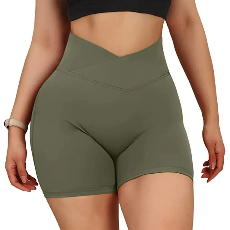 Sports Shorts Women High Waist Workout Seamless Fitness Yoga Shorts Rieworkes