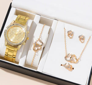 Rose Gold Luxury Watch Set Rieworkes
