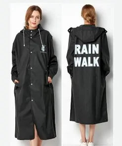 Unisex Black Waterproof Jacket Rieworkes