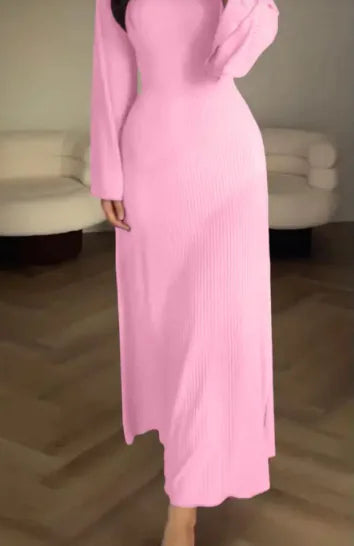 Long Sleeve Split Loose Leisure Professional Dress For Women Rieworkes