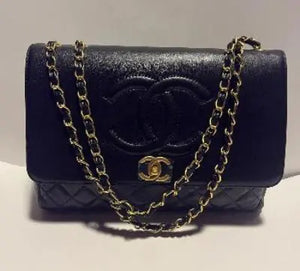 Flap with Top Black Lux Bag Mimarta