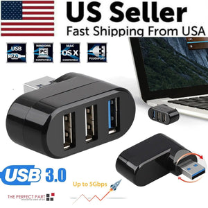 High Speed 3 Port USB 3.0 Multi HUB Splitter Expansion Desktop PC Laptop Adapter Rieworkes