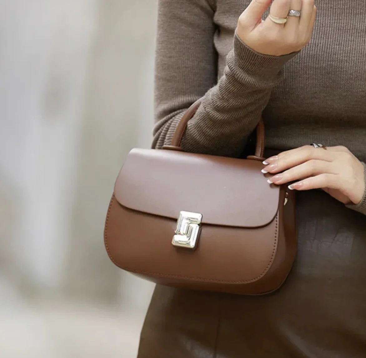 Retro Leather Saddle Crossbody Bag Rieworkes