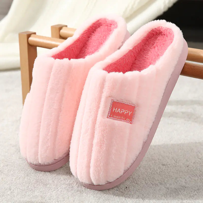 Cozy Cotton Plush Slippers for Home Use Mimarta