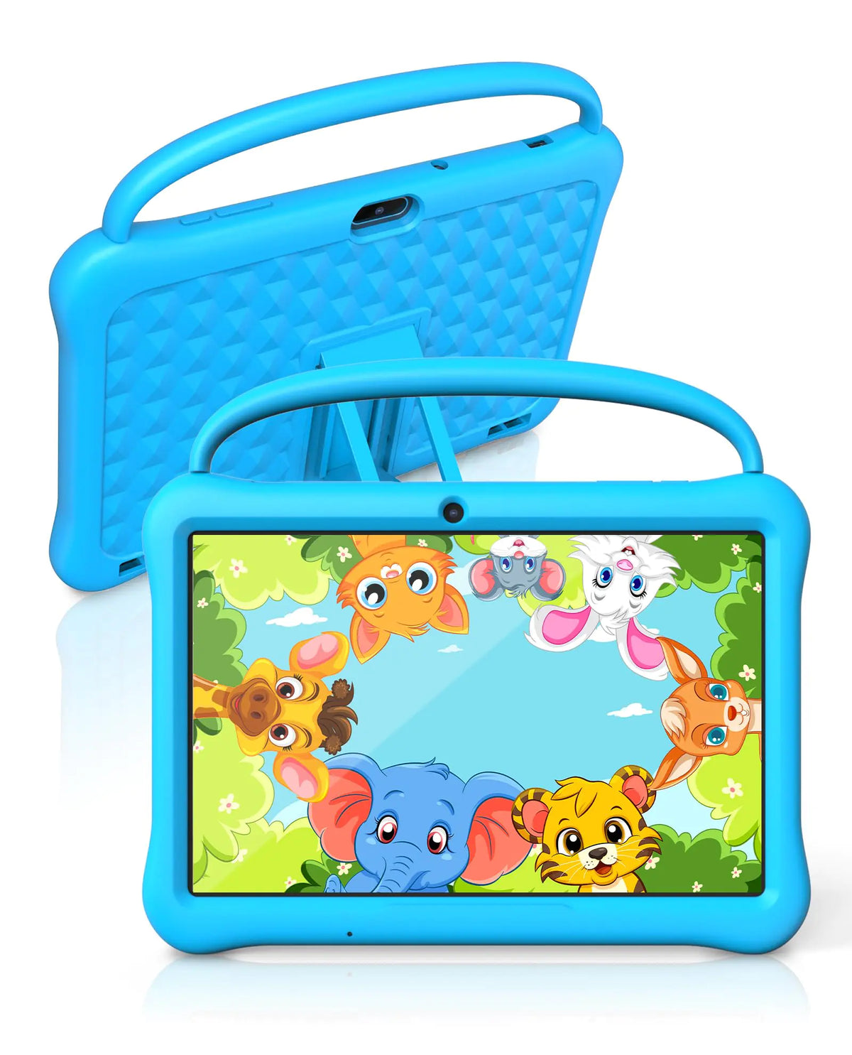 PUTECCH Kids Tablet 10 inch Android 13 Tablet for Kids 2GB RAM 64GB ROM Quad-Core CPU Toddler Tablets Kids Space IPS HDTouch Screen Shockproof Case Parental Control WiFi Camera(Blue) Mimarta
