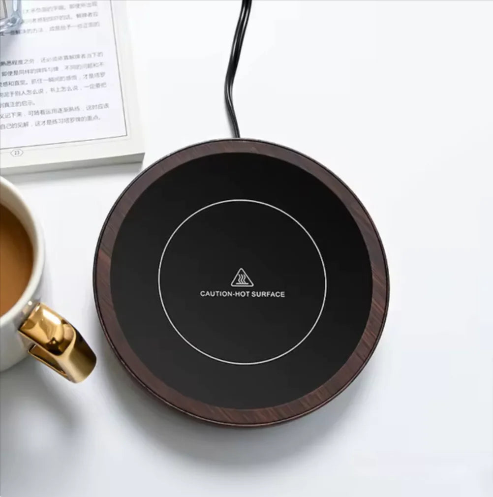 Versatile 110V/220V Electric Coffee Mug Warmer - Keep Your Drinks Hot with Our Stylish Heating Pad Coaster! Perfect for Tea, Milk, and More! Rieworkes