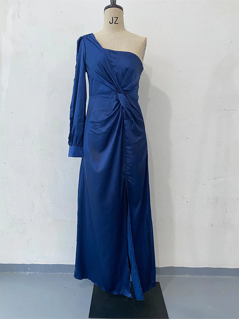 Women's Cinched Waist Slim-Fit Evening Dress Rieworkes