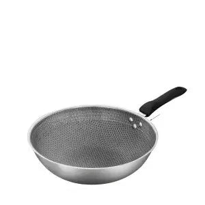 Stainless Steel Wok: No Oily Smoke, Non-stick, Household Cookware Rieworkes