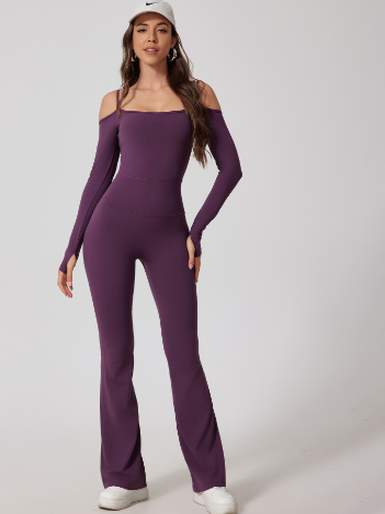 Women's Yoga Jumpsuit with Flared Pants (One Piece) Mimarta
