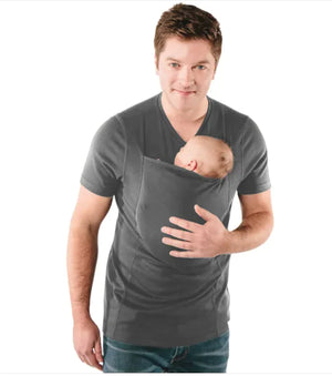 New Hot Sell Kangaroo Dad Multifunctional Clothes Mommy Casual T-Shirt Rieworkes