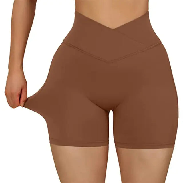 Sports Shorts Women High Waist Workout Seamless Fitness Yoga Shorts Rieworkes