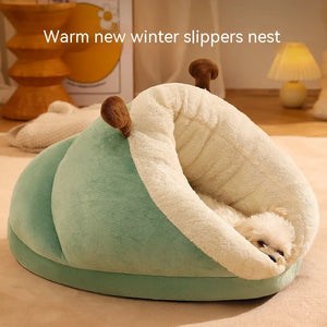 Pet Bed Winter Cat Dog Slippers Small Nest Mimarta