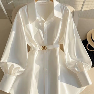 Women's White Luxury Shirt Mimarta