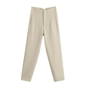 Chic Office Lady Straight Pants Rieworkes