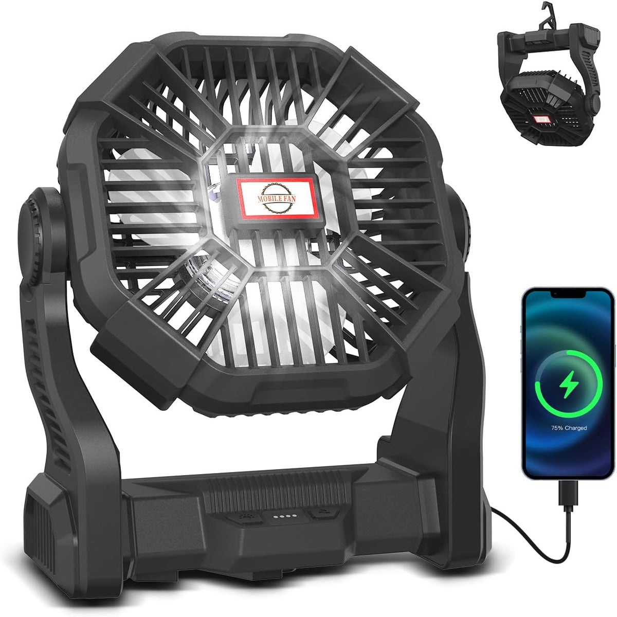 Portable Outdoor Rechargeable Camping Fan Mimarta