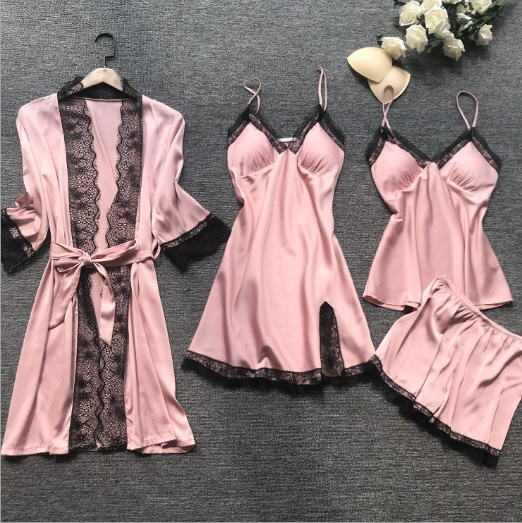 Summer Sexy Women's Loungewear Pajama Set (4 Pieces) Mimarta