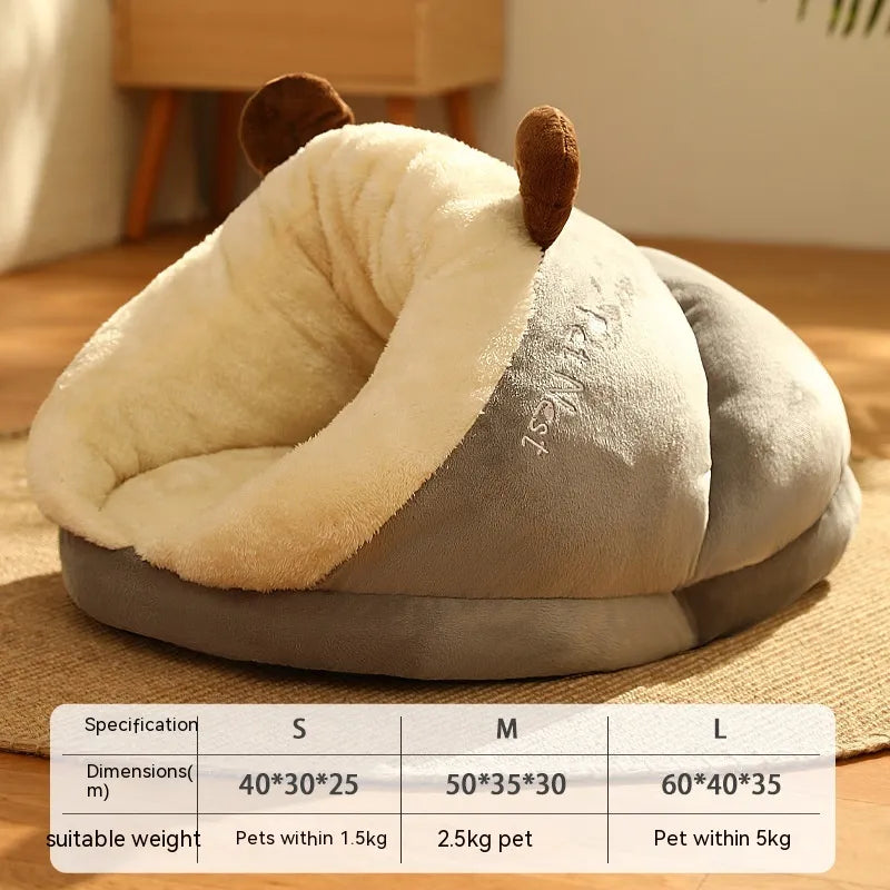Pet Bed Winter Cat Dog Slippers Small Nest Mimarta