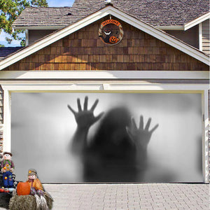Halloween Misty Forest Garage Door Banner Rieworkes