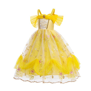 Belle Princess Halloween Dress for Kids (Beauty and the Beast) Mimarta