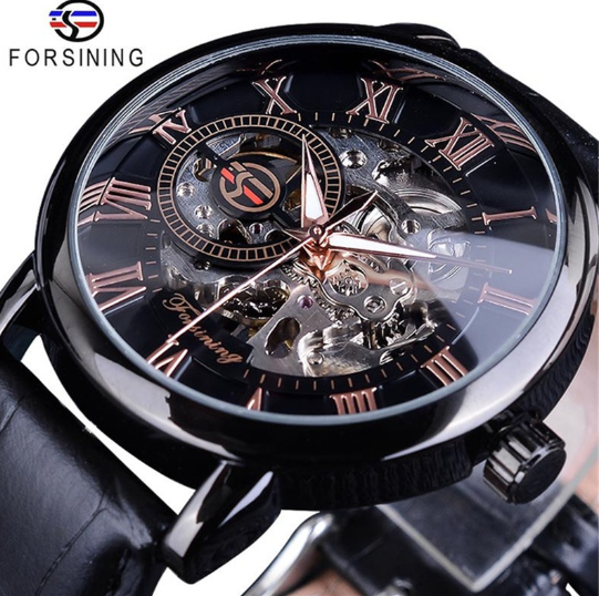 Men's Hollow Design Mechanical Watch Mimarta