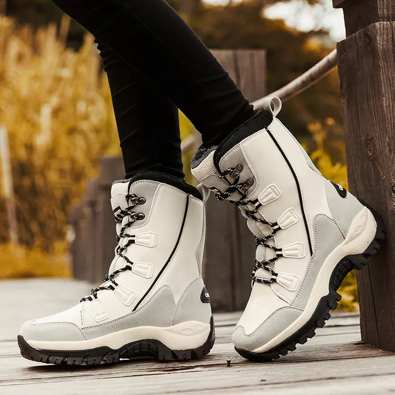 Fleece Lined Waterproof Snow Boots for Women Mimarta