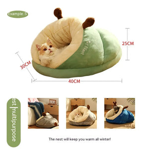 Pet Bed Winter Cat Dog Slippers Small Nest Mimarta