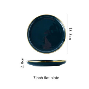Blue Porcelain Dinner Plates Rieworkes