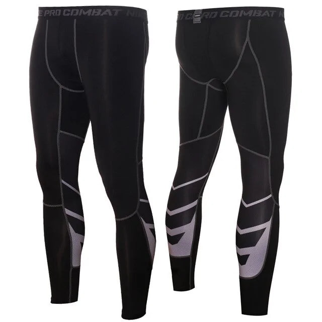 Men's Pro Compression Running Tights: Hot Yoga Pants for Gym &amp; Basketball Rieworkes