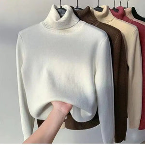 Women Turtleneck Autumn Winter Sweater Rieworkes