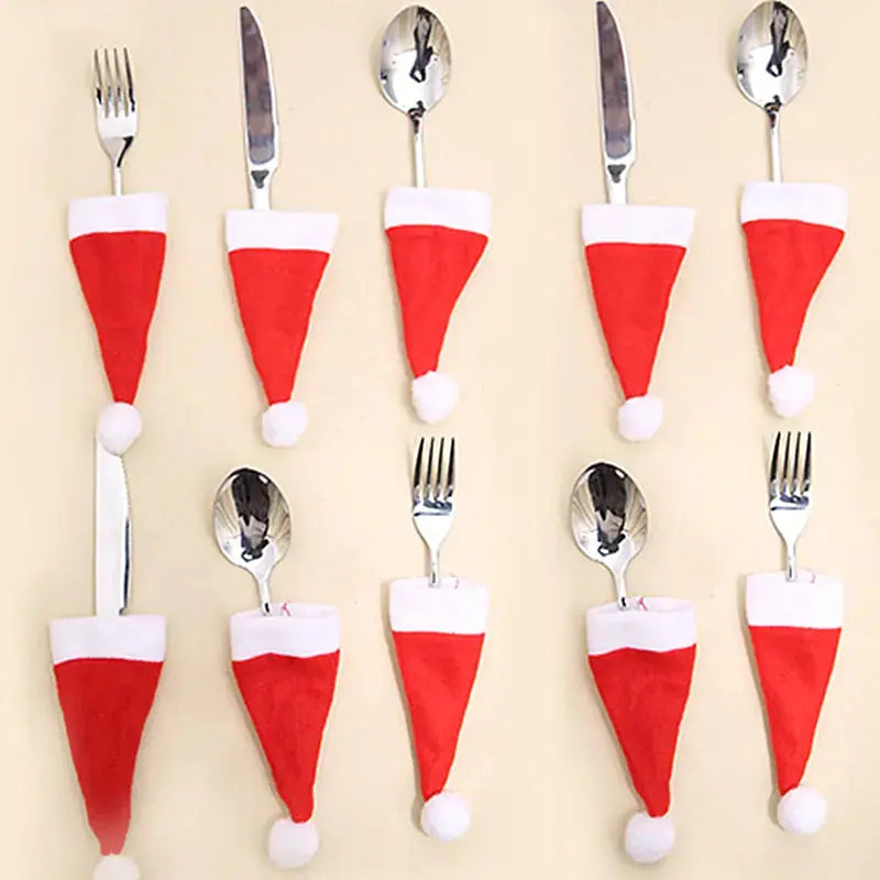 Christmas Decorations Tableware Holder Bag Rieworkes