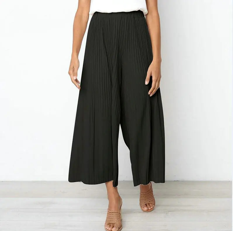 Stylish Loose Wrinkle-Detail Casual Pants for Summer Mimarta