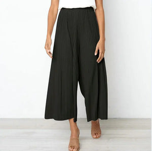 Stylish Loose Wrinkle-Detail Casual Pants for Summer Mimarta