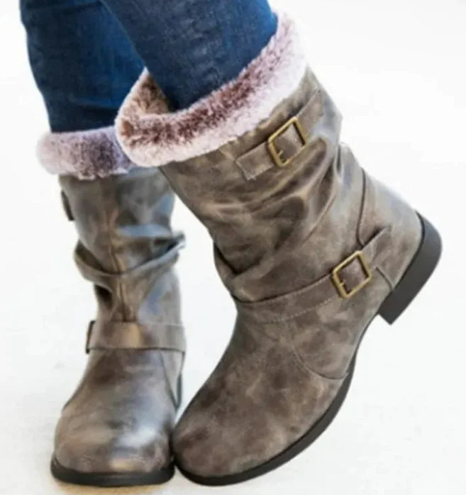 Warm Women's Snow Boots In Autumn And Winter Mimarta
