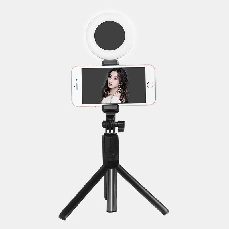 J861 Dual Light Bluetooth Selfie Stick with Tripod &amp; LED Ring Light Mimarta