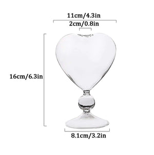 Heart-Shaped Cocktail Glasses Rieworkes