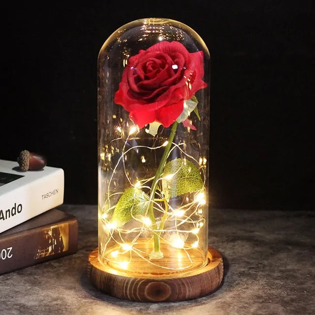 Enchanted Glass Rose Decoration Rieworkes