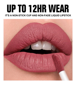 BestLand 6Pcs Matte Liquid Lipstick Makeup Set, Matte liquid Long-Lasting Wear Non-Stick Cup Not Fade Waterproof Lip Gloss (Literary Allure Gift Set B) Literary Allure Gift Set B Rieworkes