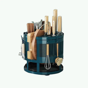 Rotating Kitchen Storage Rack for Utensils and Knives Mimarta