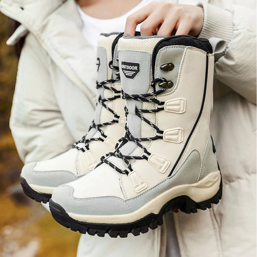 Fleece Lined Waterproof Snow Boots for Women Mimarta