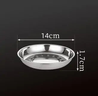 Stainless Steel Tableware Dinner Plate Rieworkes