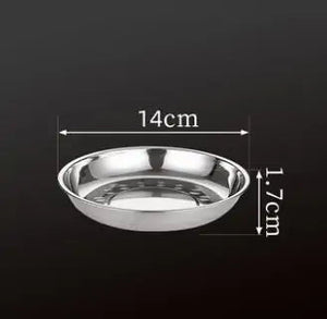 Stainless Steel Tableware Dinner Plate Rieworkes