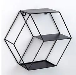 Hexagonal Wall Shelf - Wall Decor and Storage Rack Mimarta