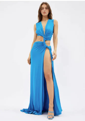 Deep V-Neck Slim Fit Dress Rieworkes