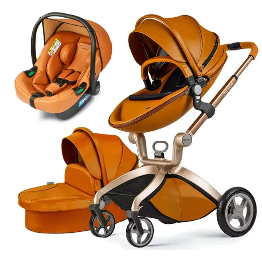 Luxury Fold Convertible Stroller 3 in 1 Rieworkes