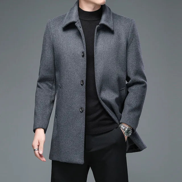 Business Woolen Overcoat Jacket Rieworkes