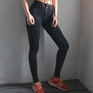 High Waist Elastic Peach Hip Fitness Yoga Pants Mimarta
