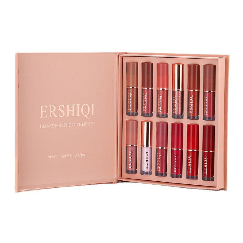 12 pcs Moisturizing Velvet Matte Lipstick Gift Box Mimarta